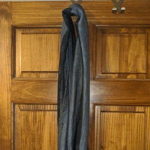 Black, Gray, and Gold Infinity Scarf